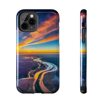 Celestial Sunset Earth View Tough Phone Case