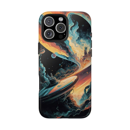 Retro Futuristic Space Odyssey Tough Phone Case