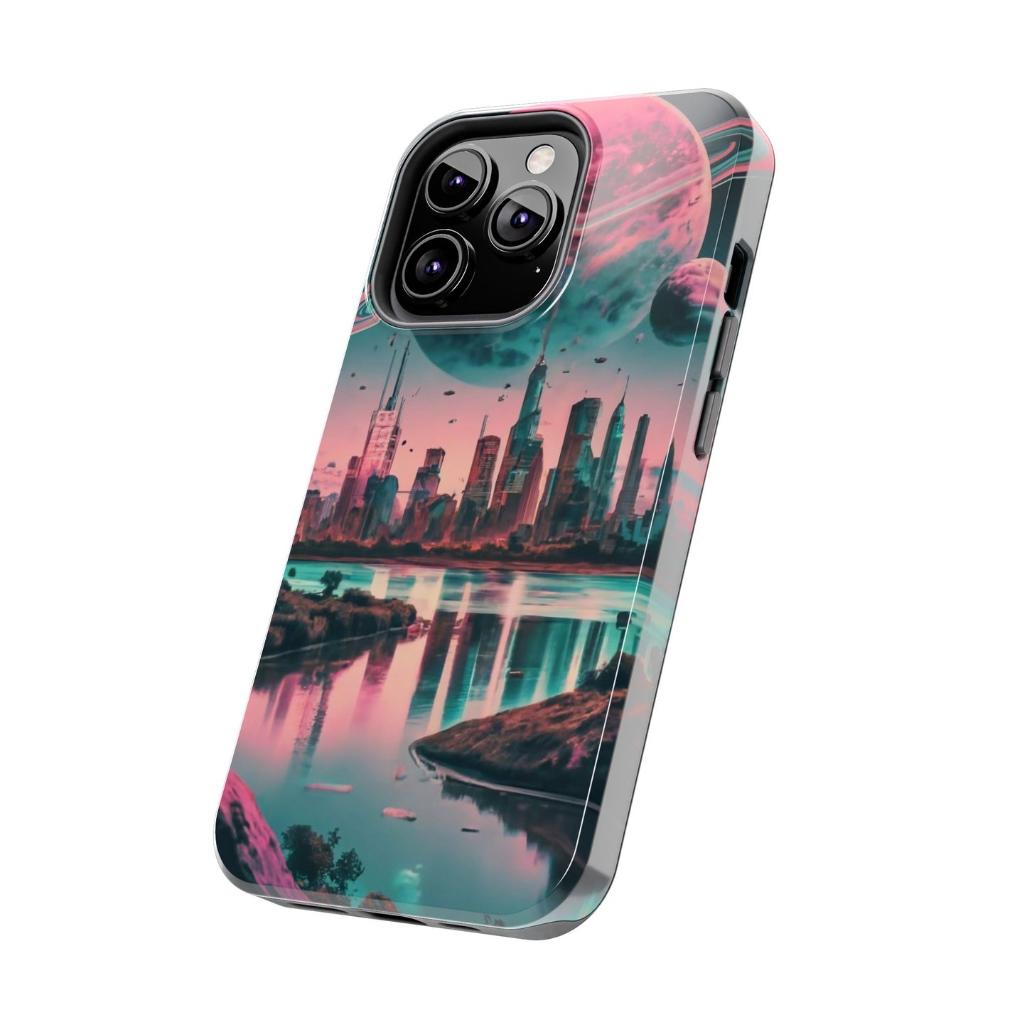 Celestial Cityscape Aerial View Tough Phone Case