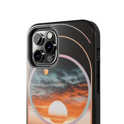 Fusion Sunset Abstract Art Tough Phone Case