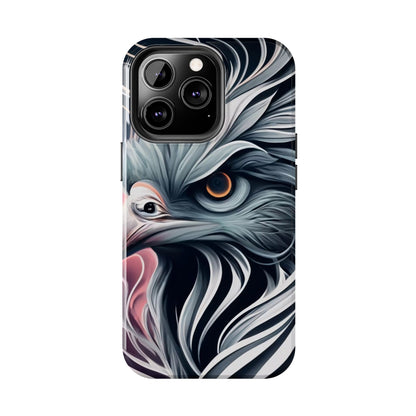 AviarySwirls Monochrome Bird Tough Phone Case