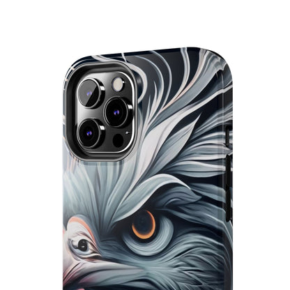 AviarySwirls Monochrome Bird Tough Phone Case