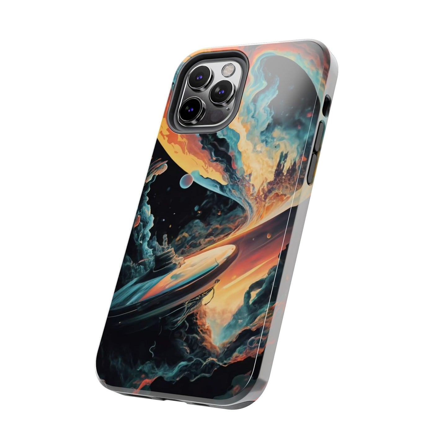 Retro Futuristic Space Odyssey Tough Phone Case