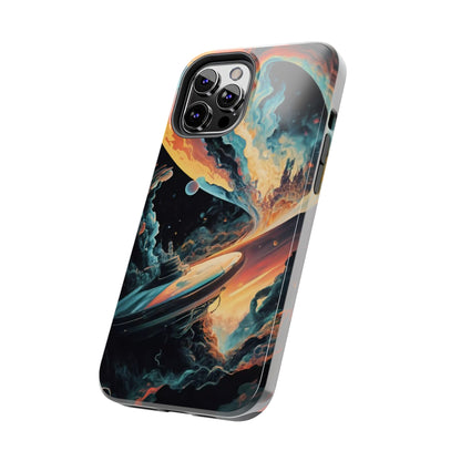 Retro Futuristic Space Odyssey Tough Phone Case