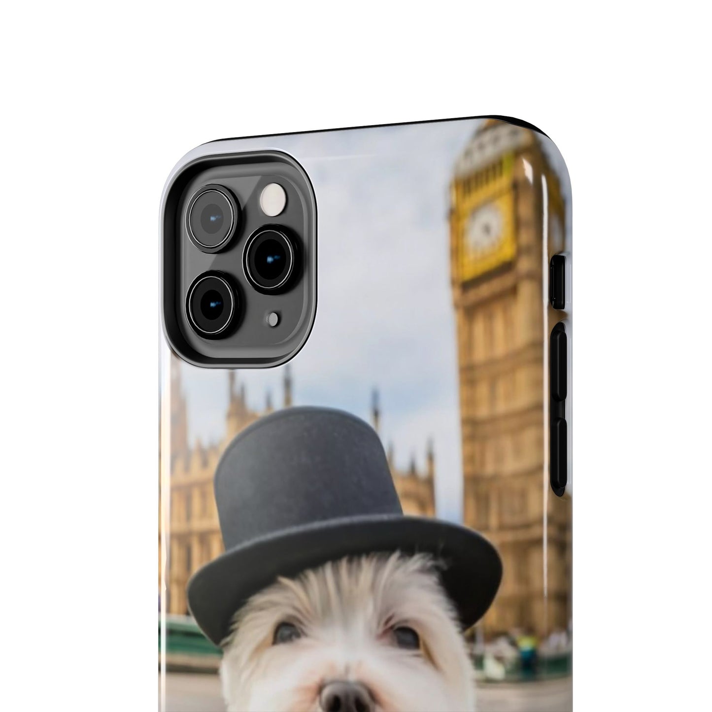 Dapper Maltese Selfie at Big Ben Tough Phone Case