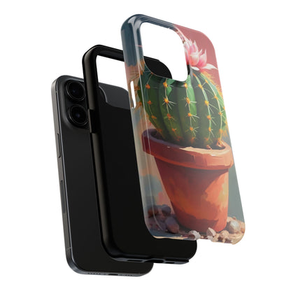 DesertBloom Terracotta Cactus Tough Phone Case