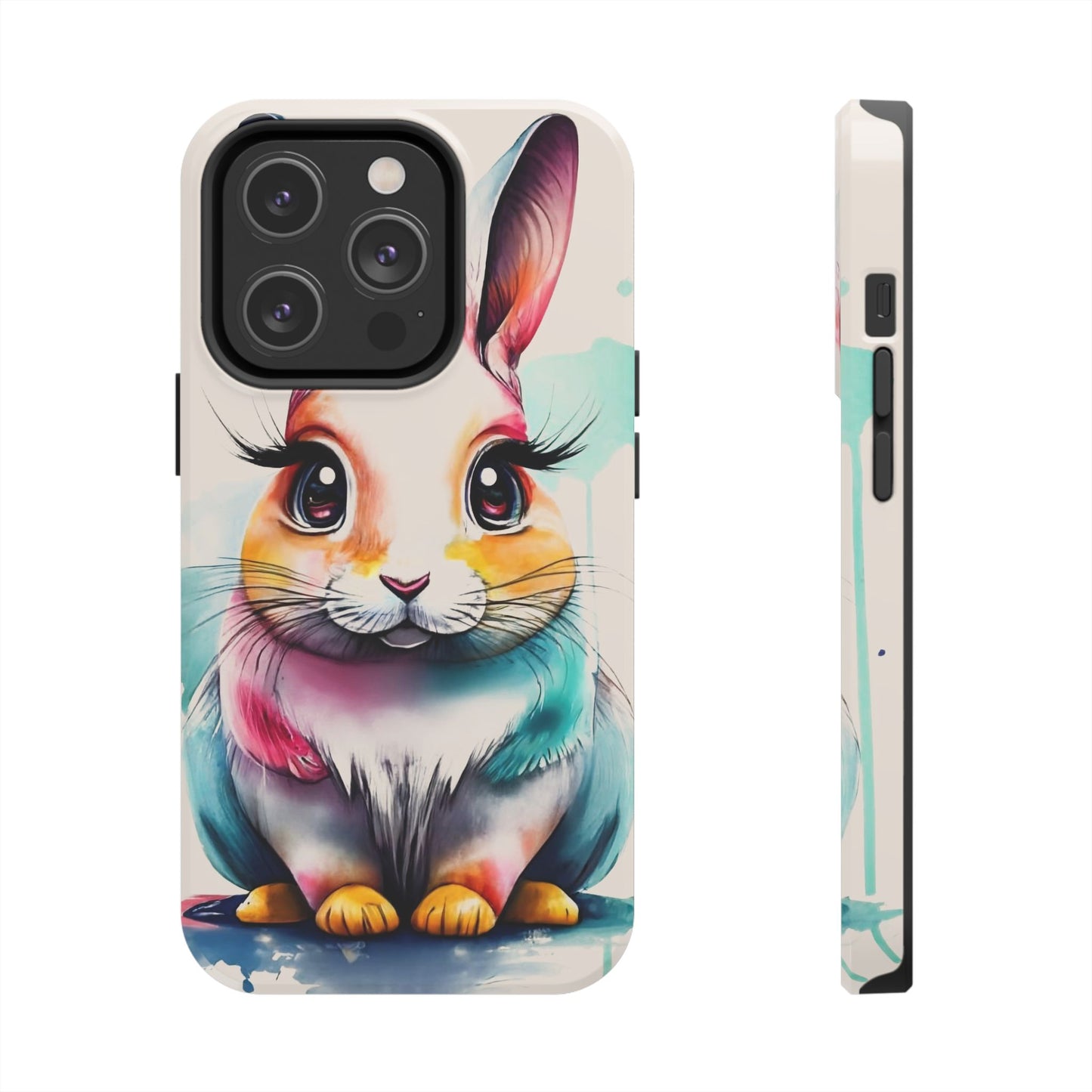 Minimalist Bunny Abstract Art Tough Phone Case