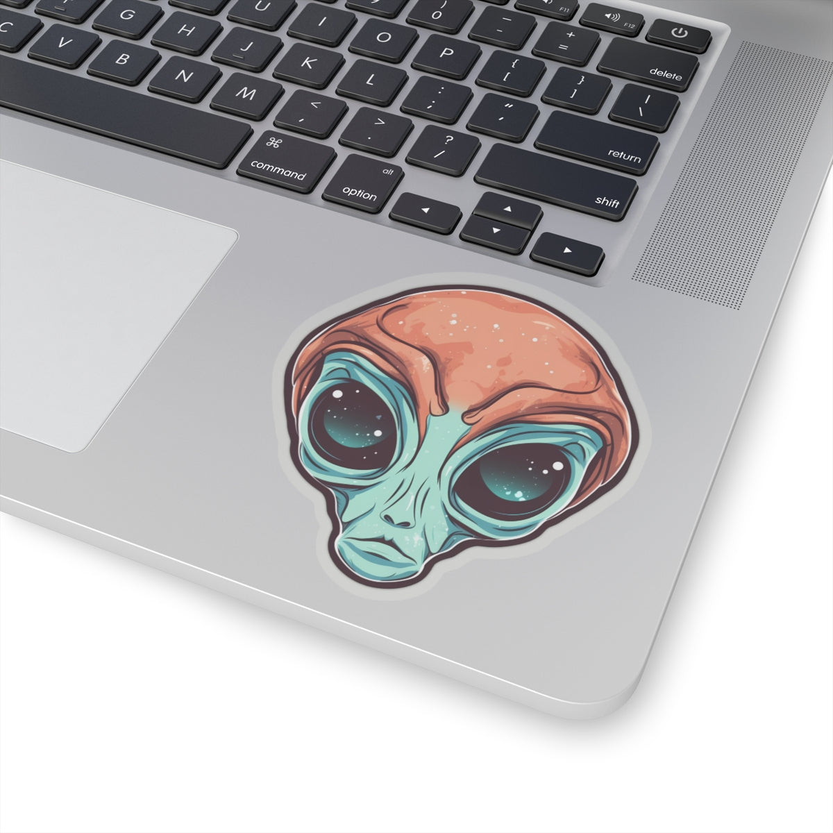 Cosmic Almond-Eyed Alien Vinyl Sticker