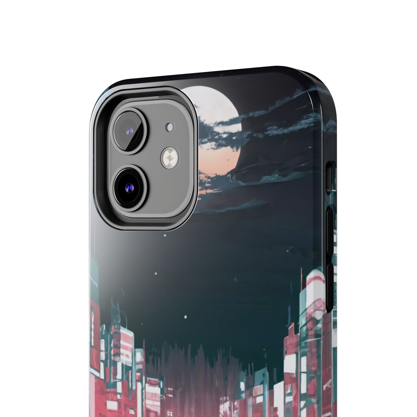 Moonlit Waterfront City Night Tough Phone Case