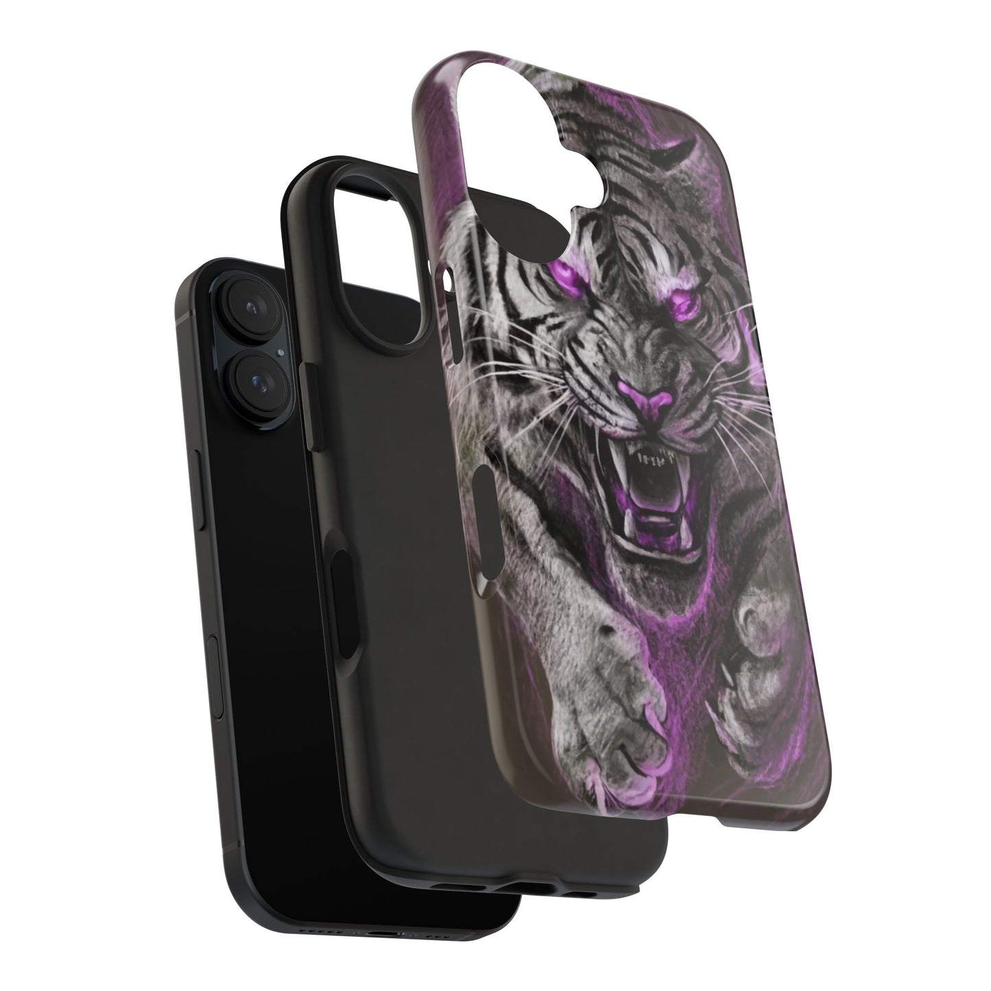 Enigmatic Hunter Tiger Sketch Tough Phone Case