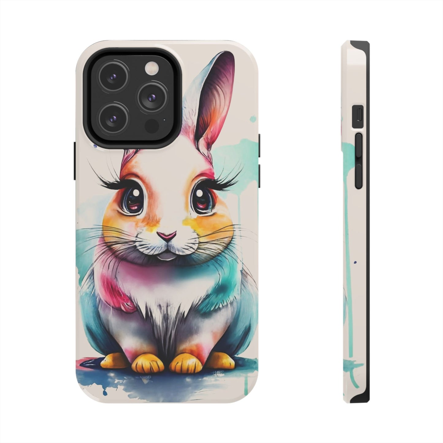 Minimalist Bunny Abstract Art Tough Phone Case