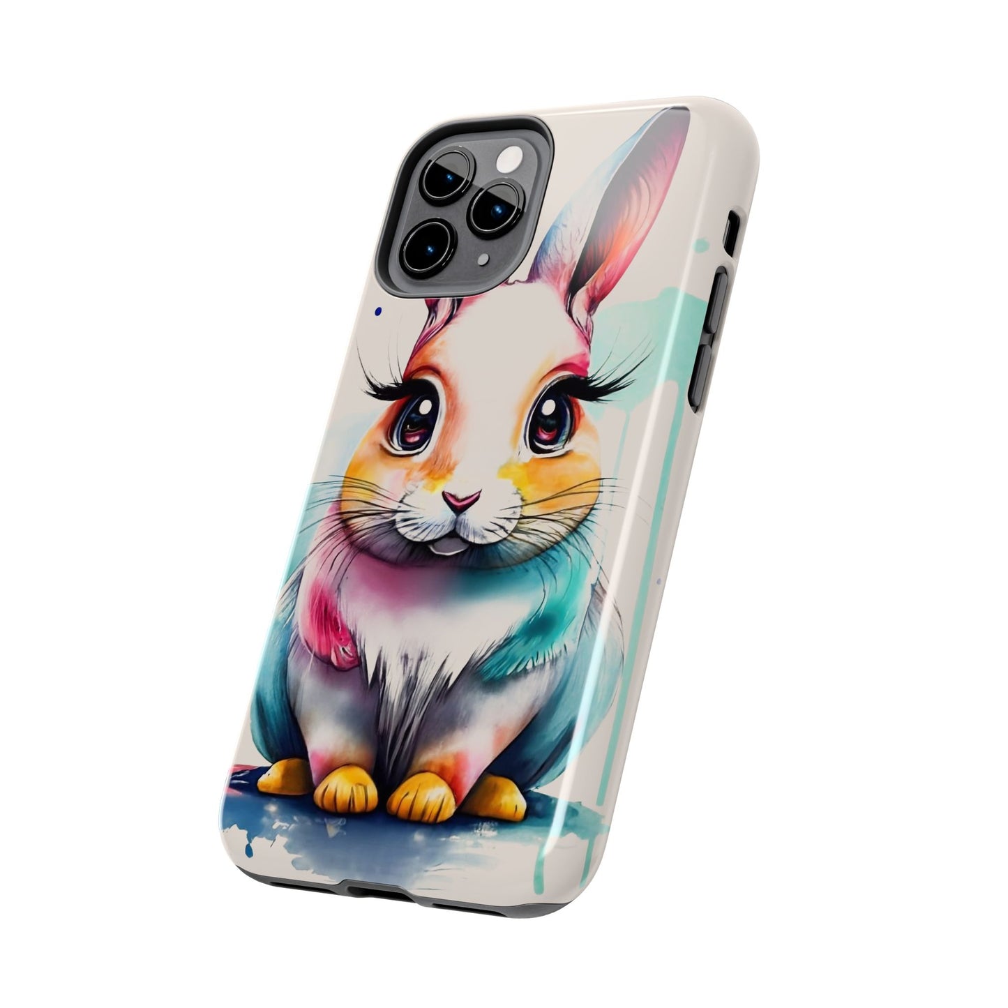 Minimalist Bunny Abstract Art Tough Phone Case