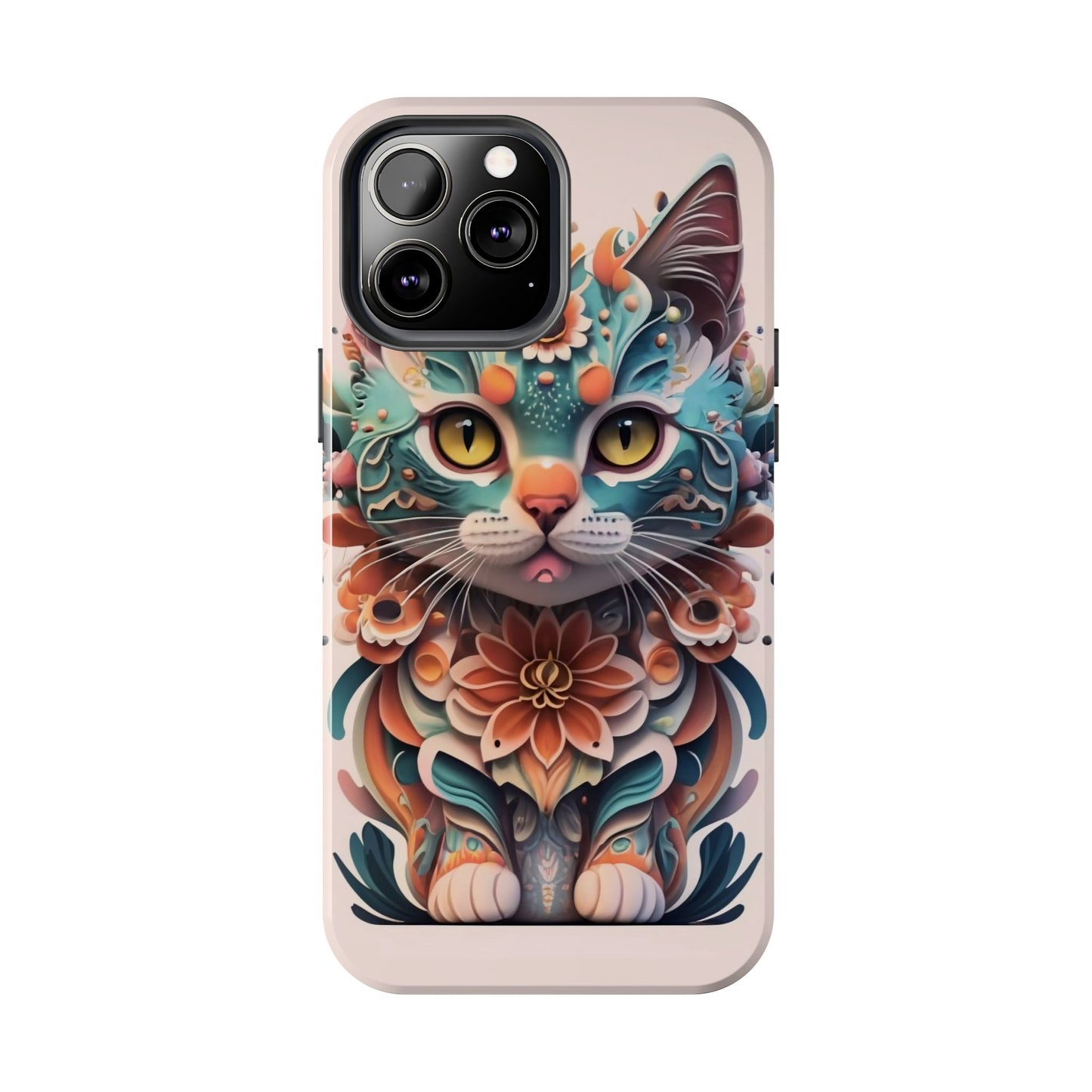 Floral Feline Armor Case