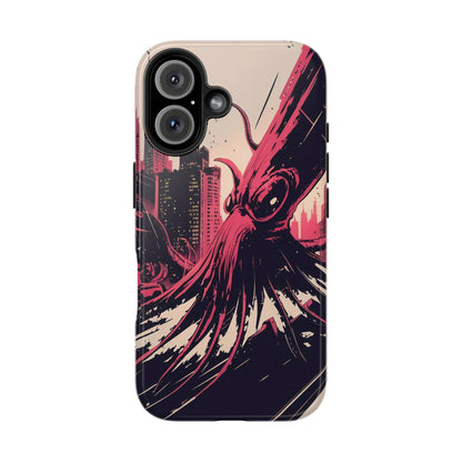 Kraken Rampage Cityscape Tough Phone Case