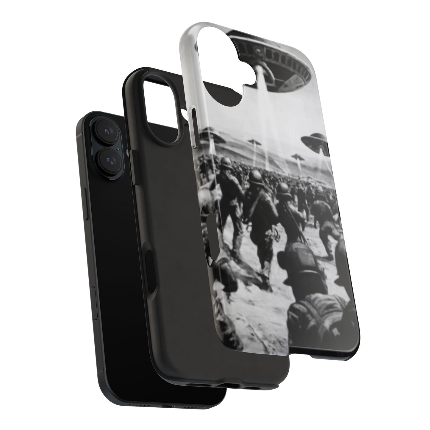 RetroWar UFO Encounter Tough Phone Case
