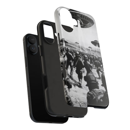 RetroWar UFO Encounter Tough Phone Case