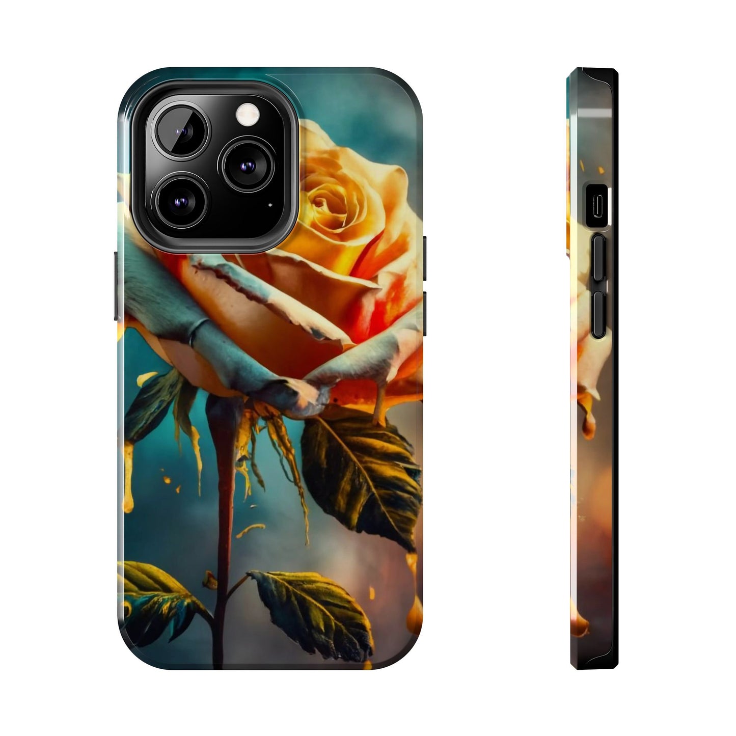 Golden Rose Elegance Tough Phone Case