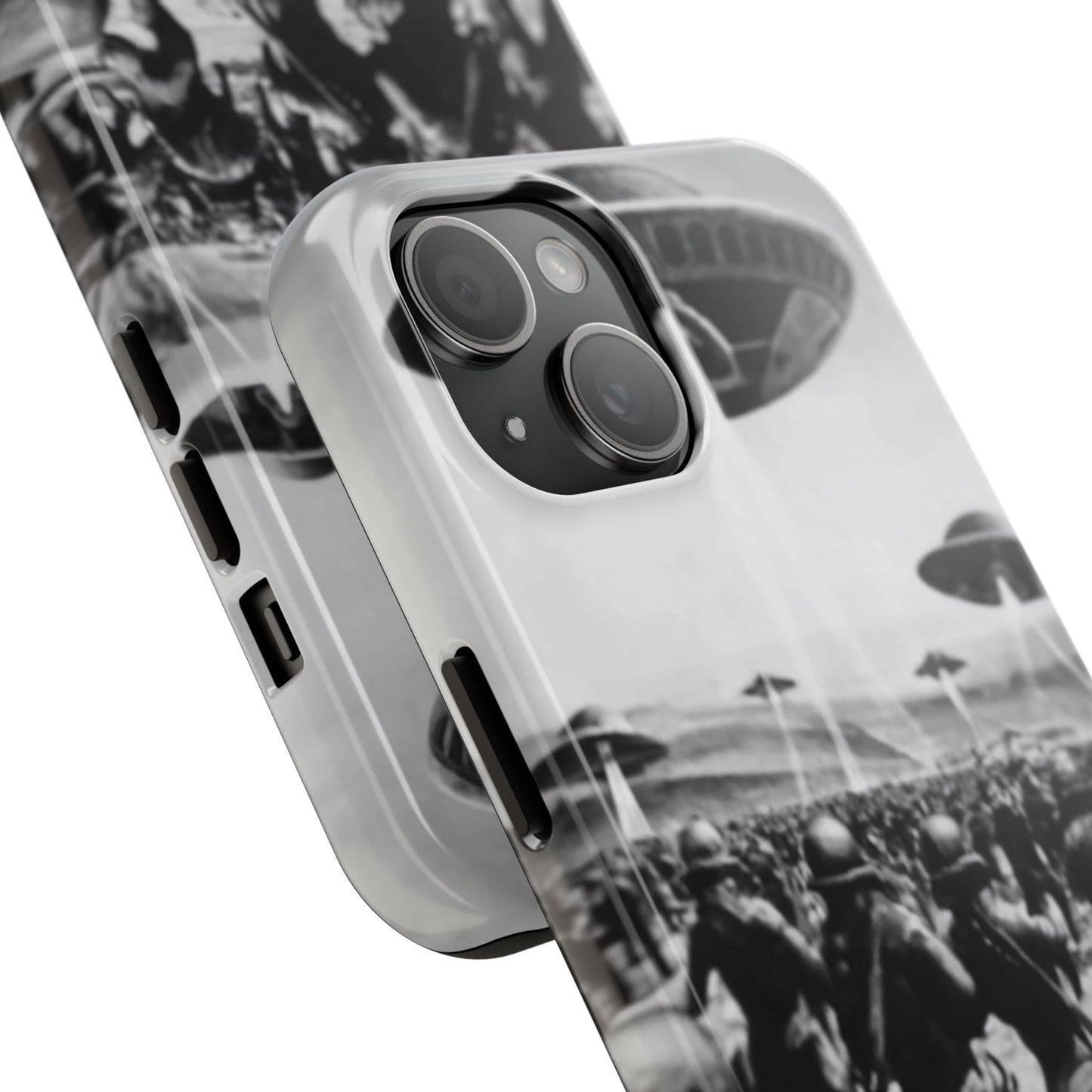 RetroWar UFO Encounter Tough Phone Case