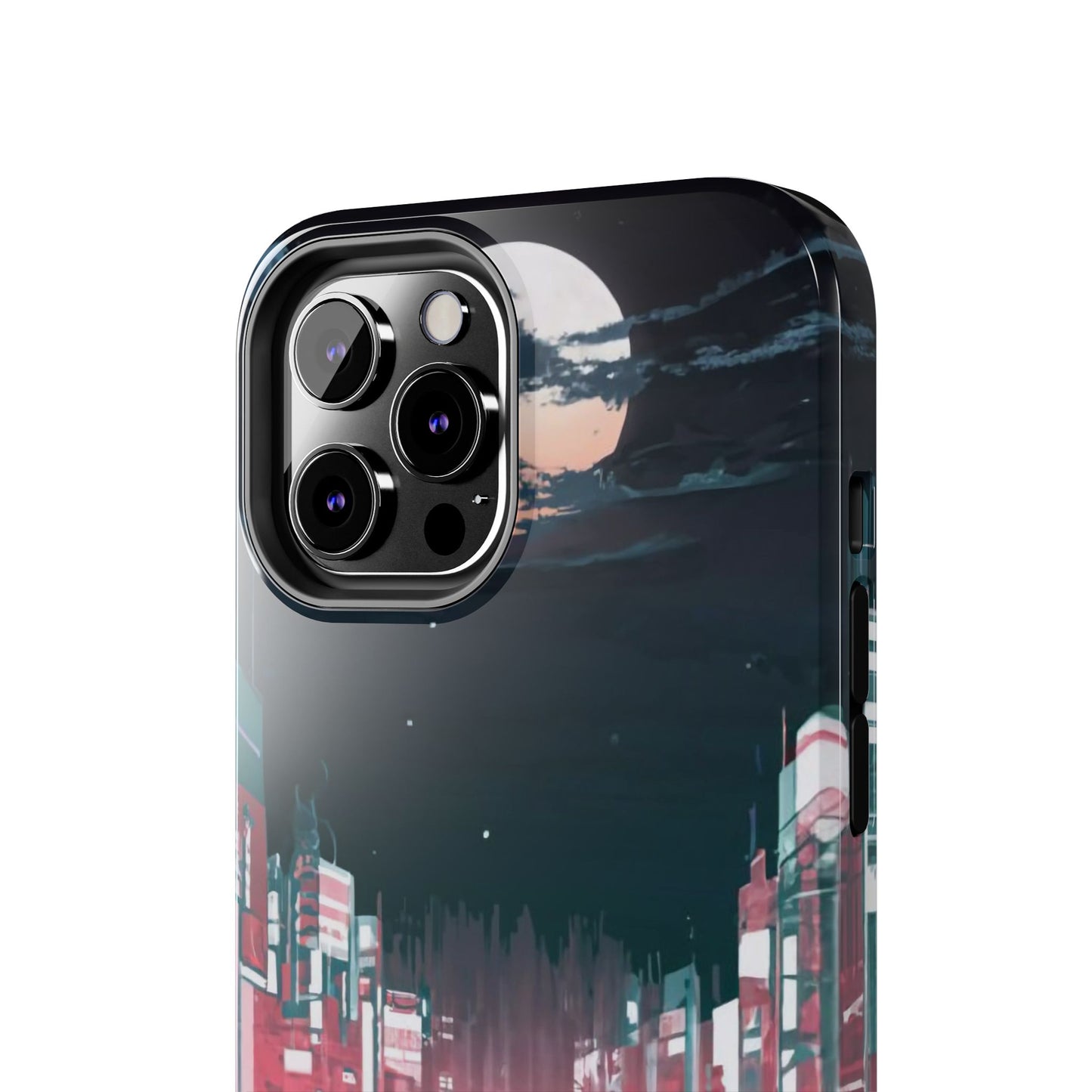 Moonlit Waterfront City Night Tough Phone Case