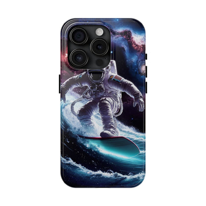 Galactic Wave Rider Astronaut Tough Phone Case