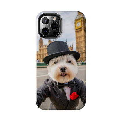 Dapper Maltese Selfie at Big Ben Tough Phone Case