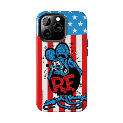 Red, White and Fink - Tough Phone Case