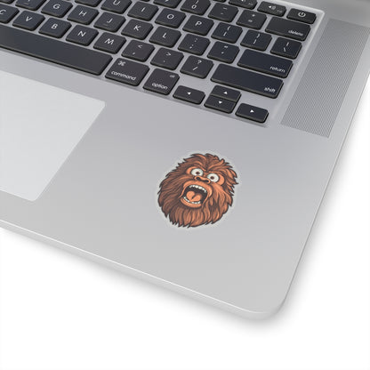 Startled Bigfoot Surprise Sticker