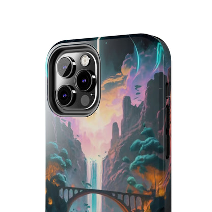 Midnight Cascade Blue Moon Tough Phone Case