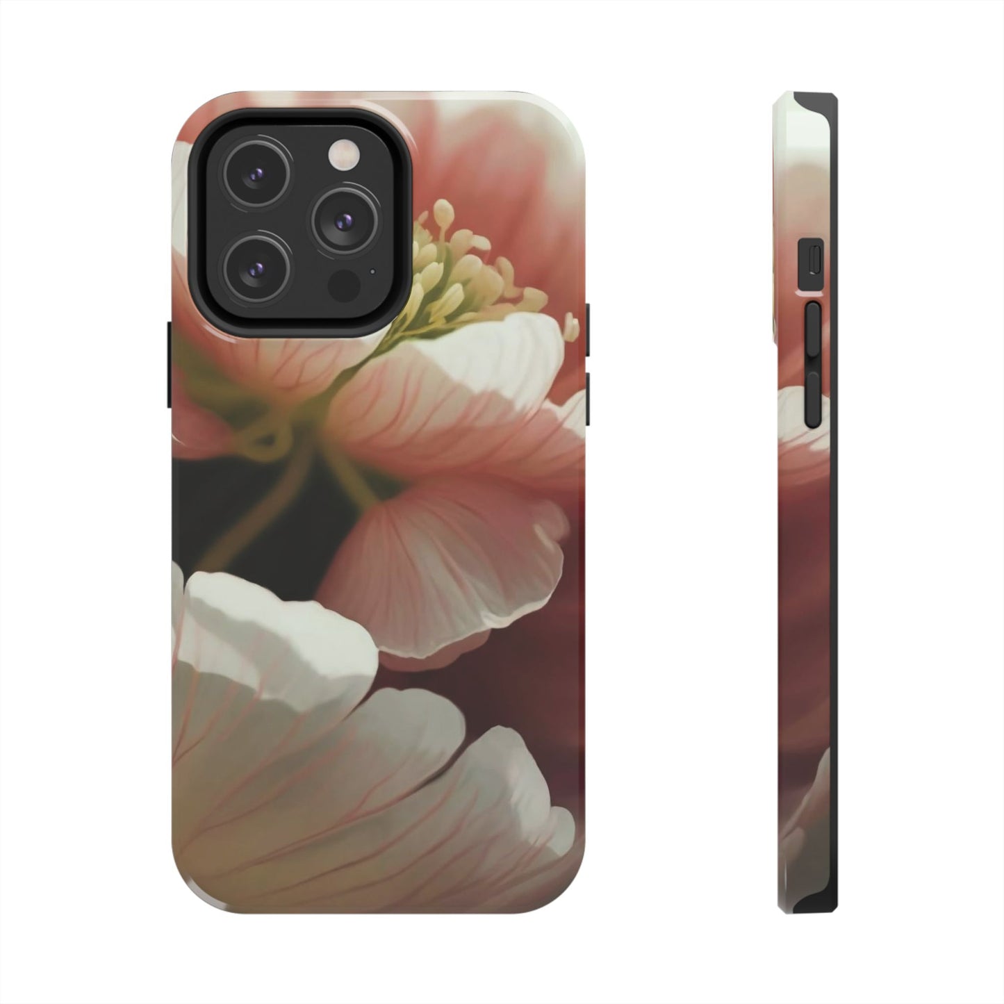 Pink Petal Watercolor Bloom Tough Phone Case