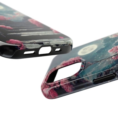 Mountain Path Cherry Blossoms Tough Phone Case