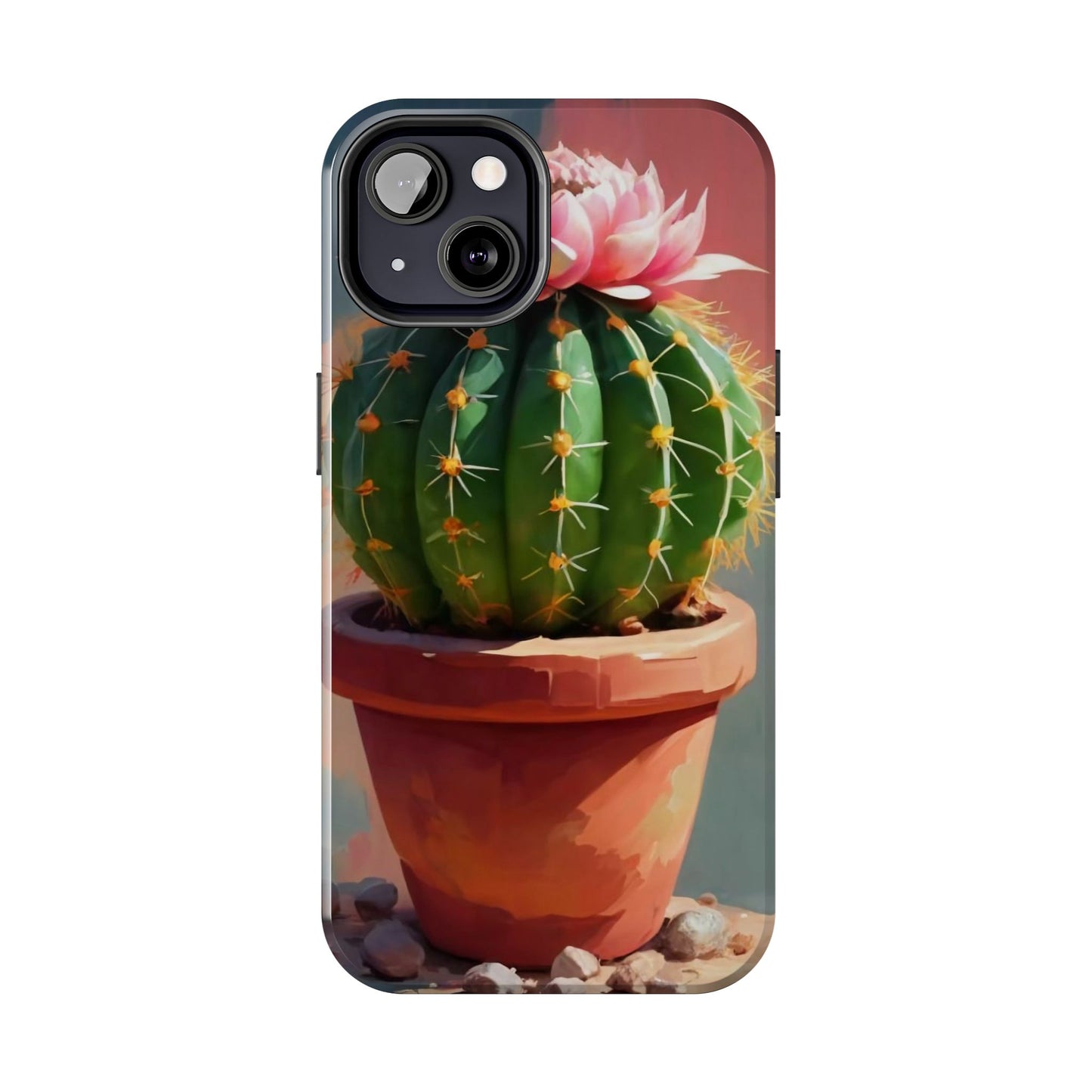 DesertBloom Terracotta Cactus Tough Phone Case