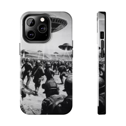 RetroWar UFO Encounter Tough Phone Case