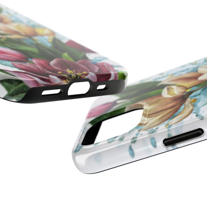 Blossom Splash Watercolor Floral Tough Phone Case