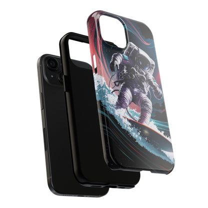 Cosmic Crest Astronaut Wave Rider Tough Phone Case