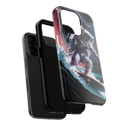 Cosmic Crest Astronaut Wave Rider Tough Phone Case