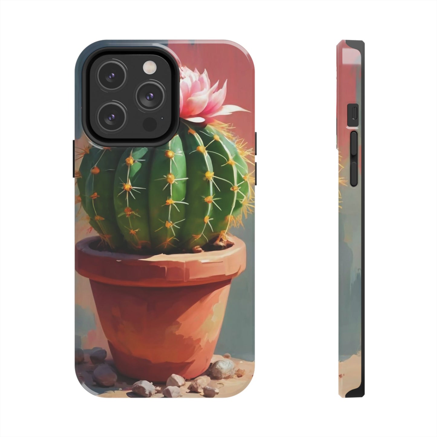 DesertBloom Terracotta Cactus Tough Phone Case