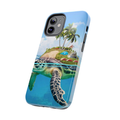 Island Turtle Ocean Adventure Tough Phone Case