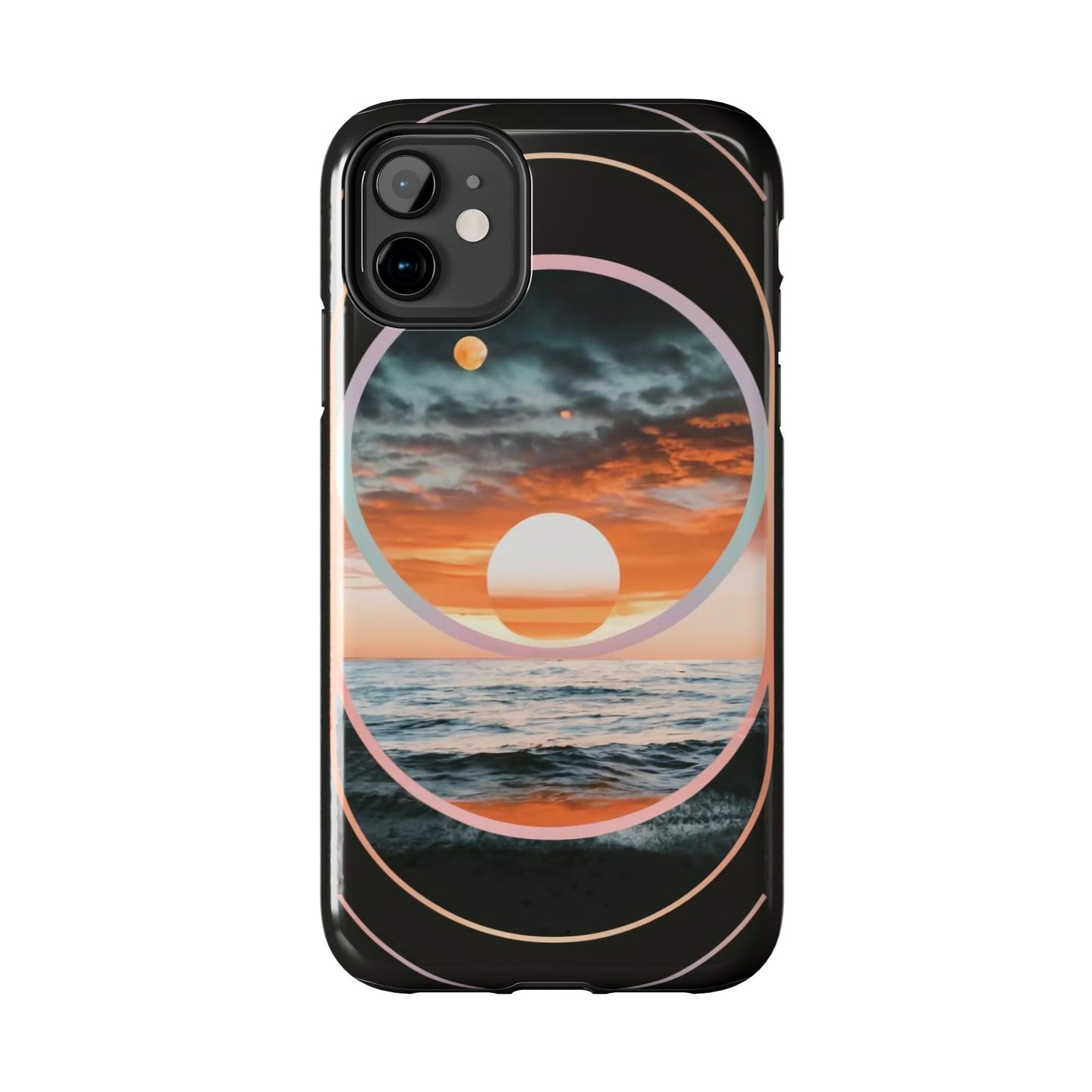 Fusion Sunset Abstract Art Tough Phone Case