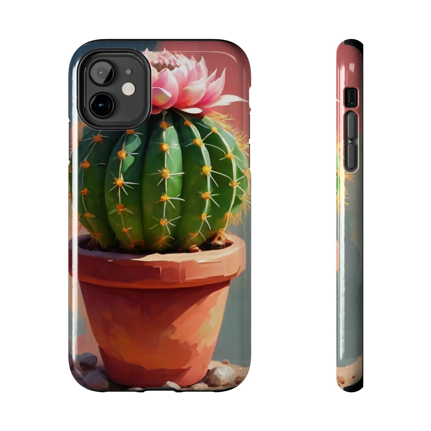 DesertBloom Terracotta Cactus Tough Phone Case