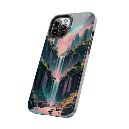 Moonfall Cascades Night View Tough Phone Case