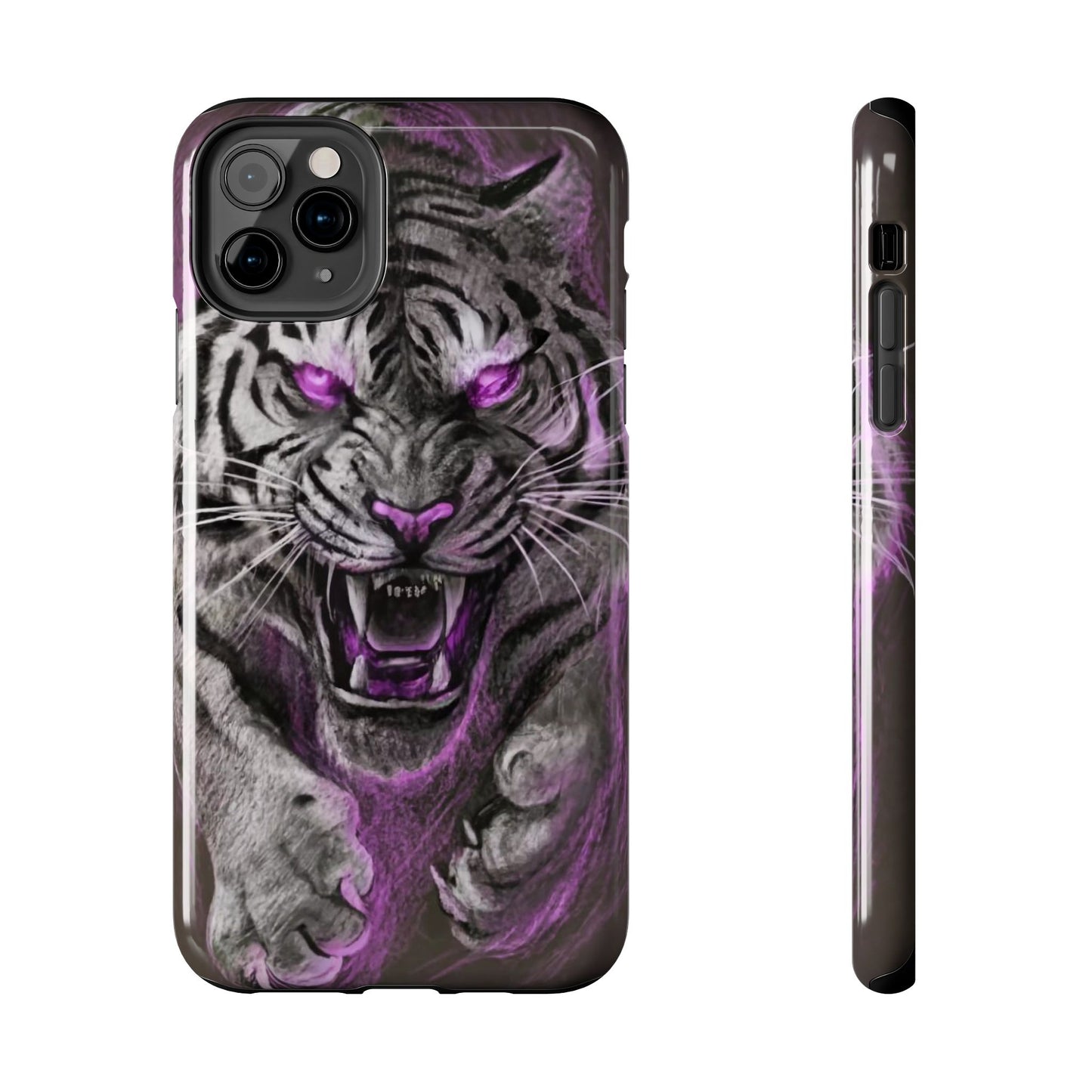 Enigmatic Hunter Tiger Sketch Tough Phone Case