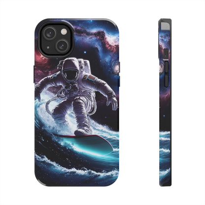 Galactic Wave Rider Astronaut Tough Phone Case