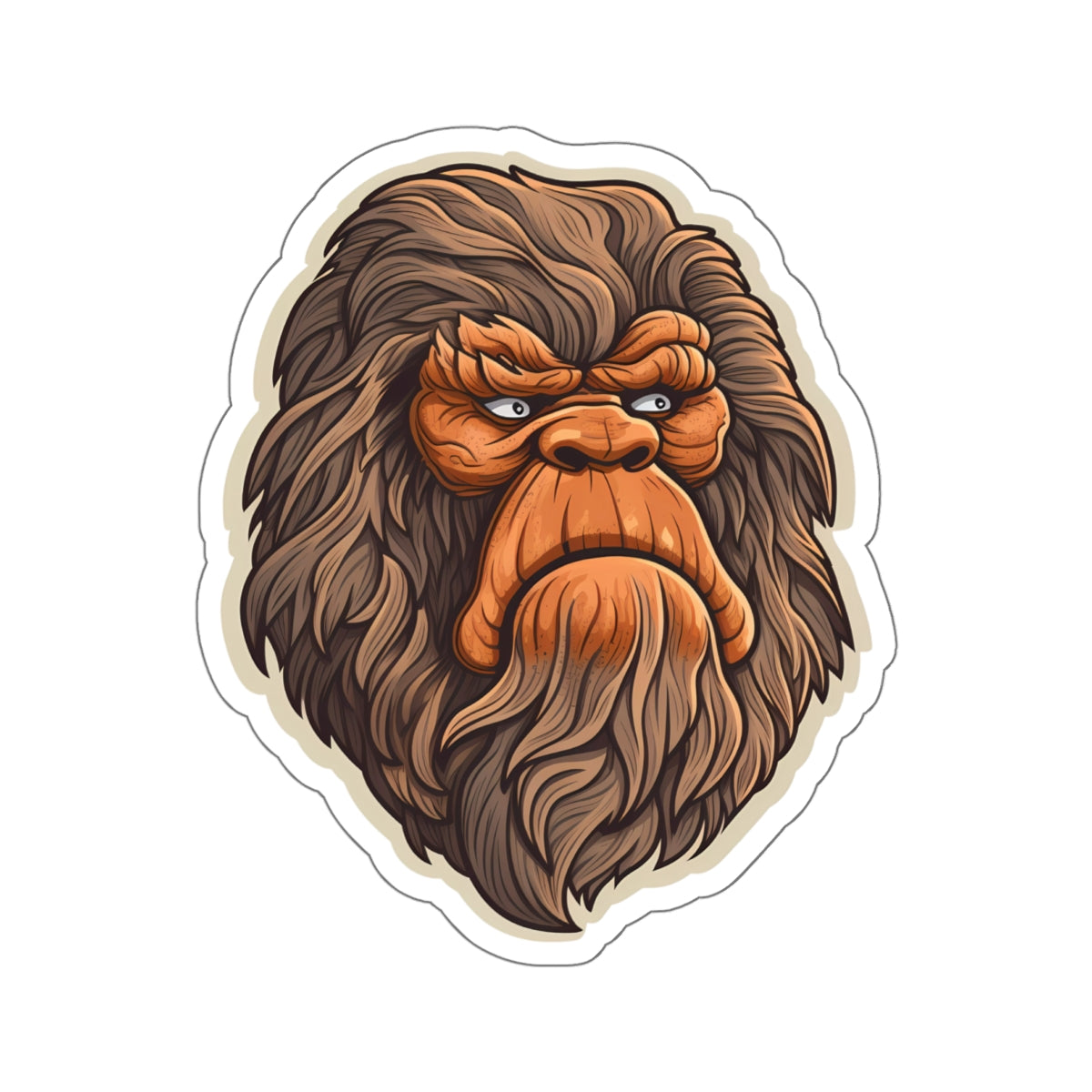 Wise Bigfoot Mystery Sticker