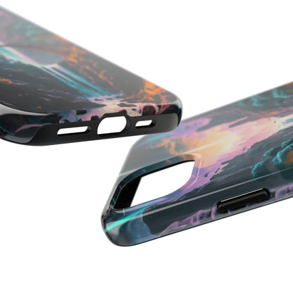 Midnight Cascade Blue Moon Tough Phone Case