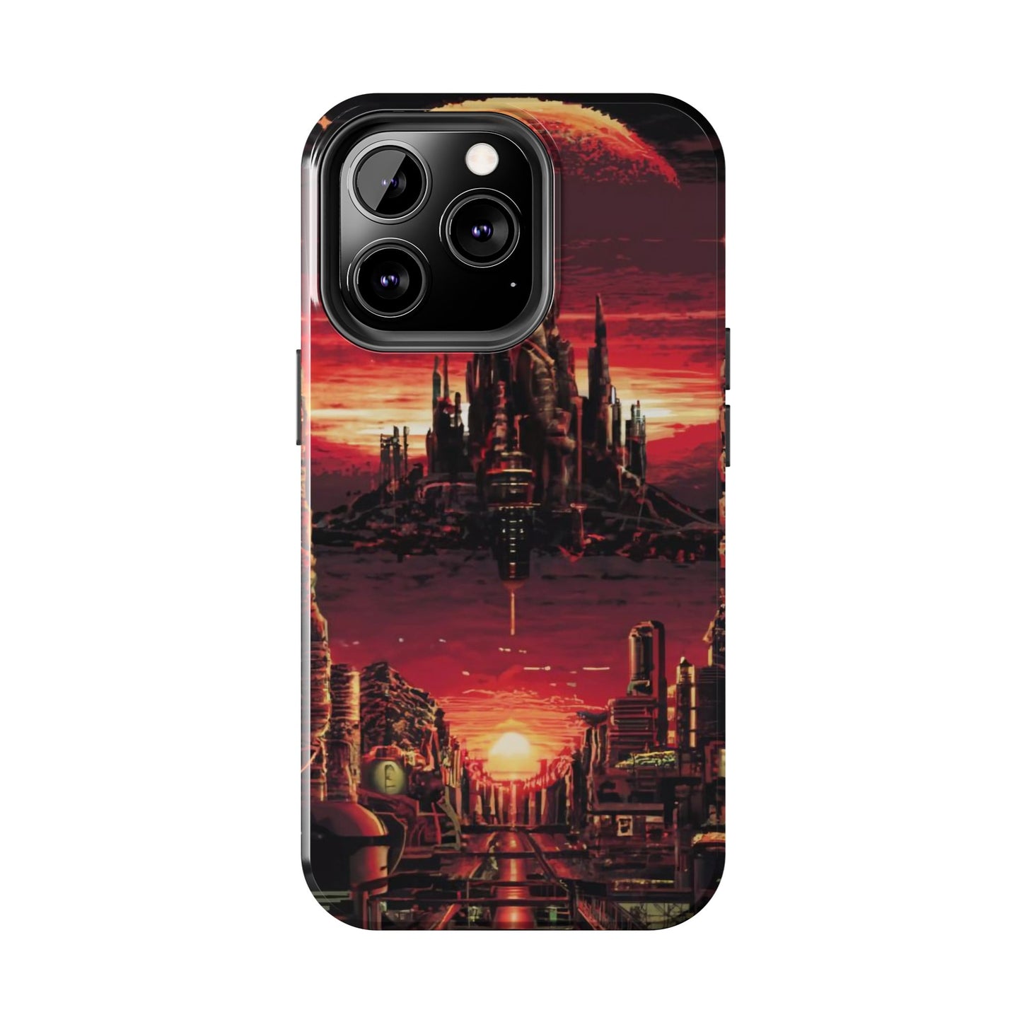 PixelVista Futuristic City Tough Phone Case