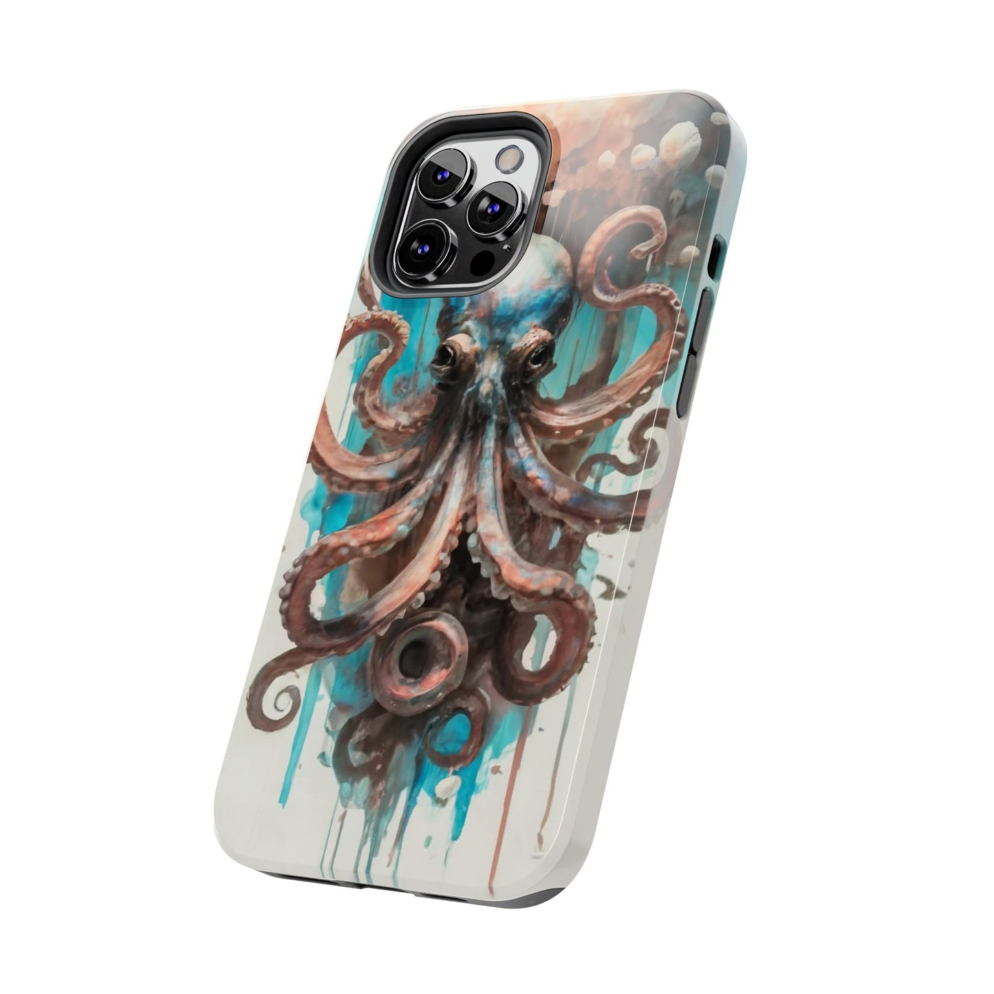 Serene Octopus Watercolor Tough Phone Case