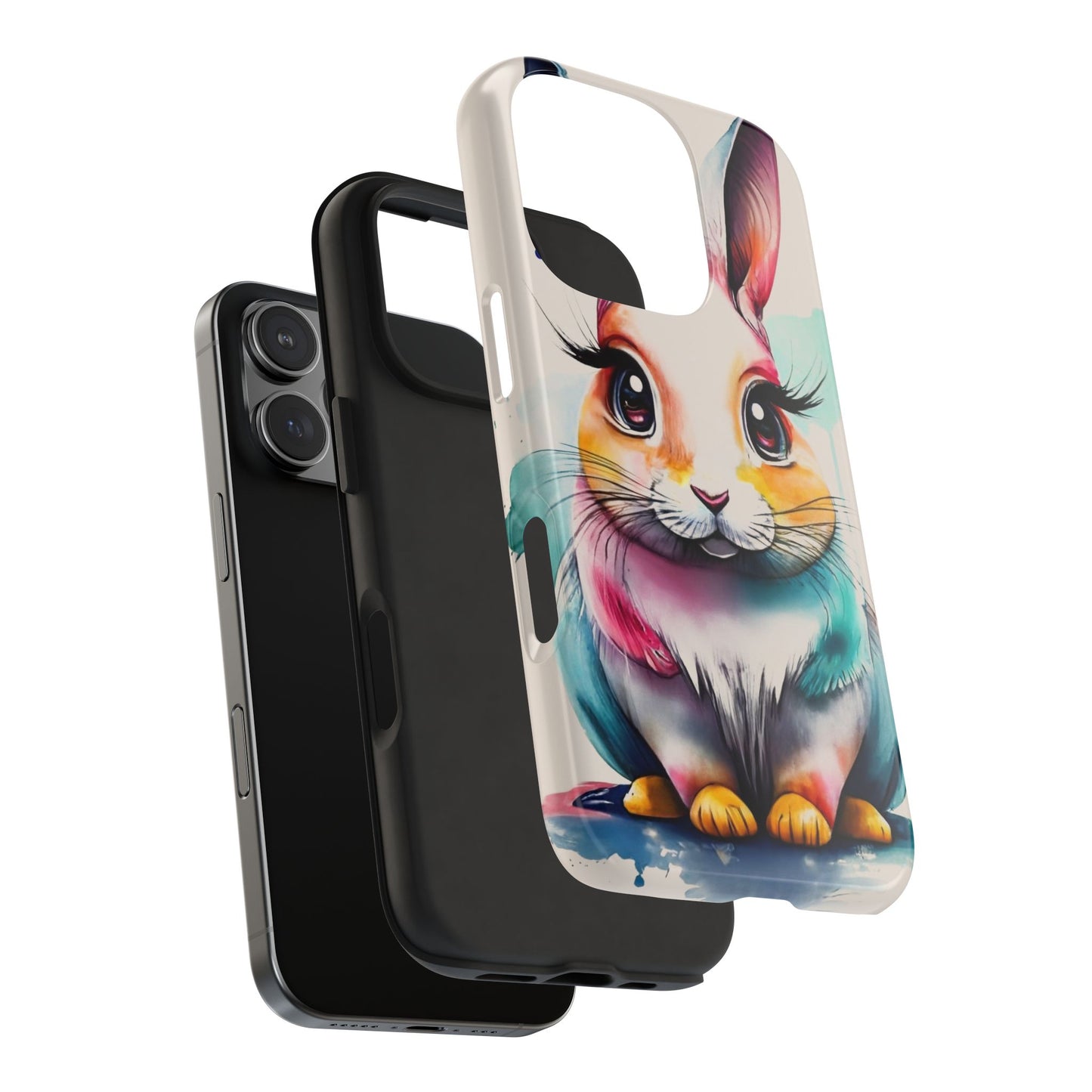 Minimalist Bunny Abstract Art Tough Phone Case