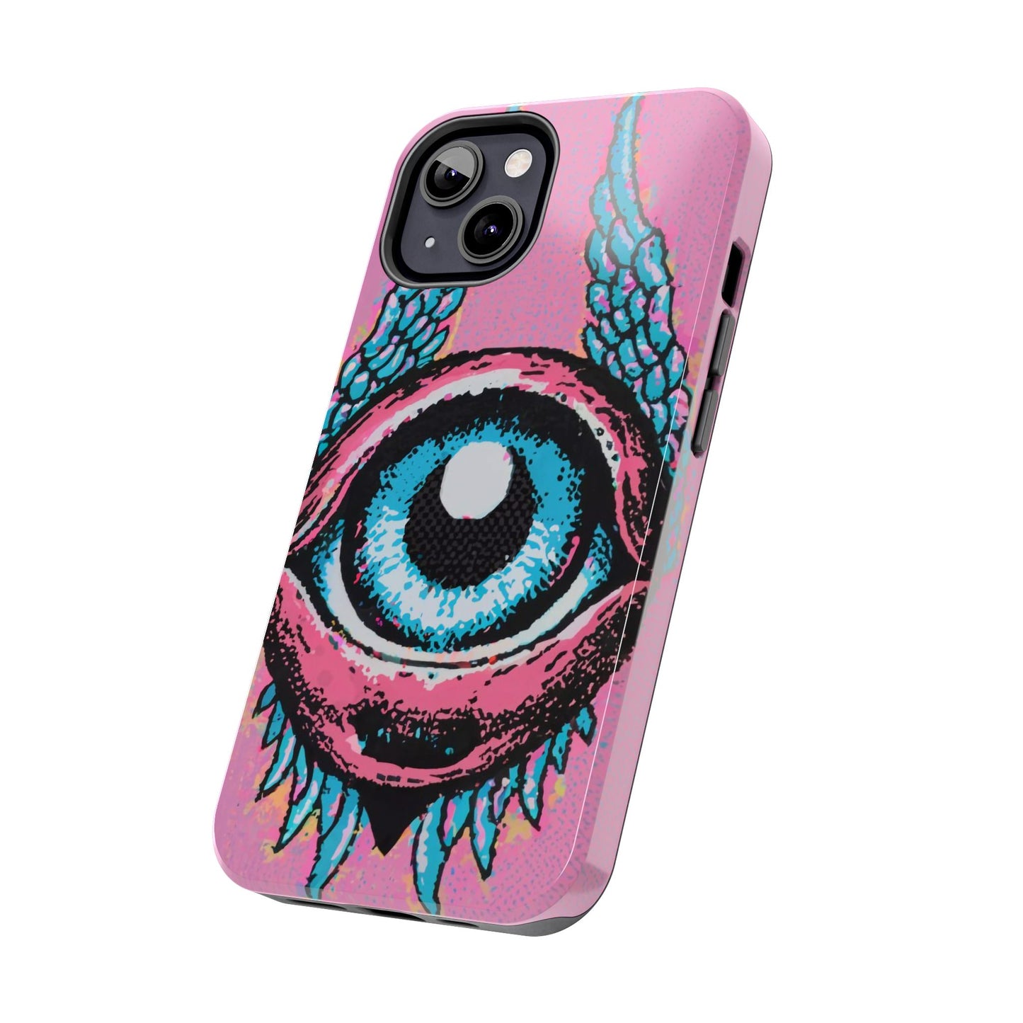 Halftone Horizon Eyeball iPhone Case