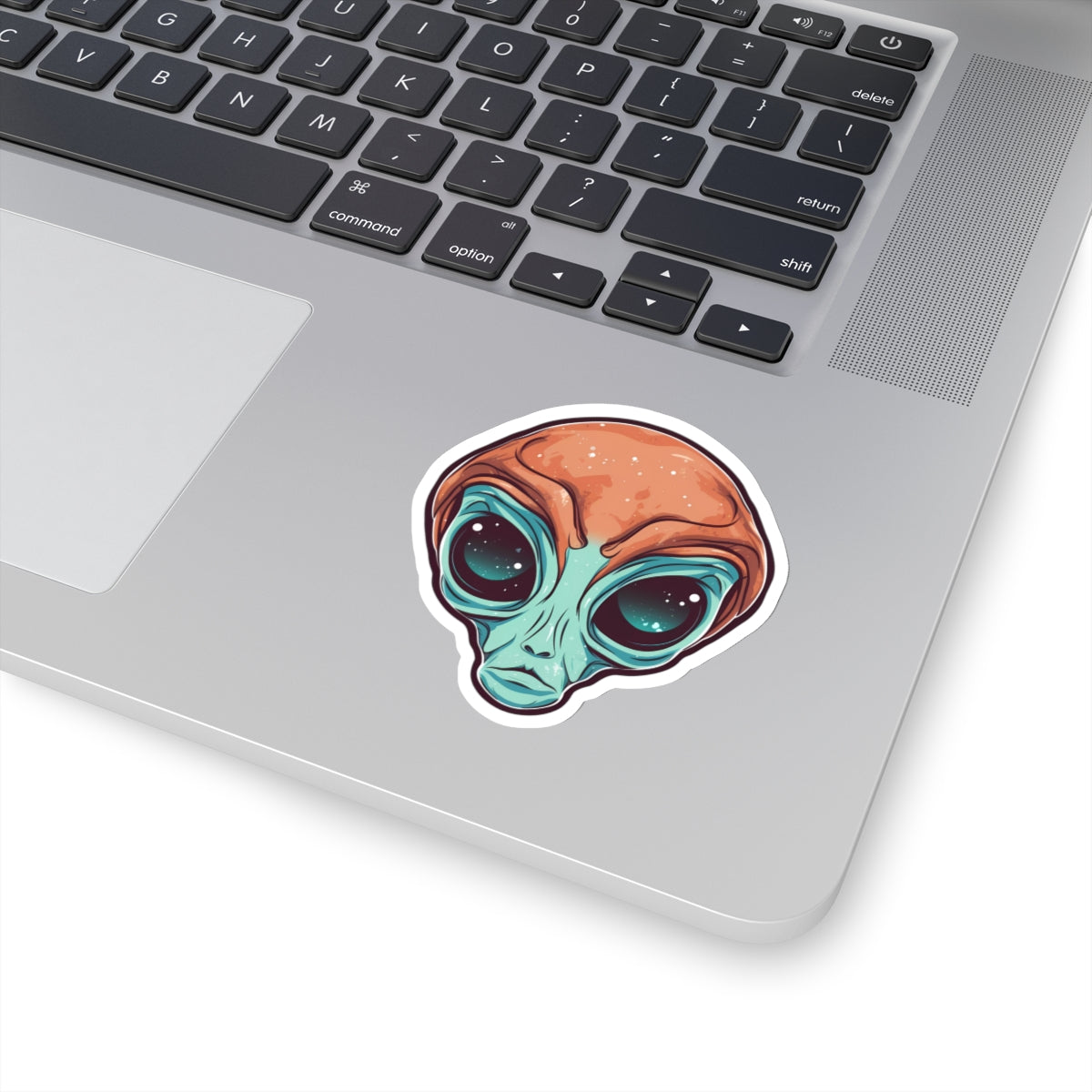 Cosmic Almond-Eyed Alien Vinyl Sticker