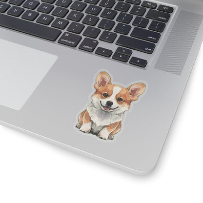 Cute Corgi Watercolor Cartoon Sticker